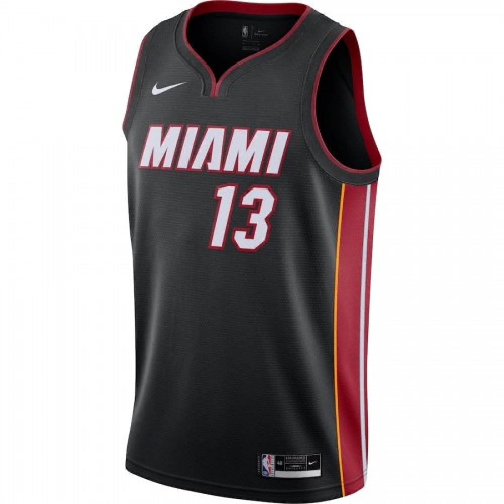 Men's Miami Heat Bam Adebayo #13 Black 2020/21 Swingman Jersey – Icon Edition-Pro Kit Vault | Brand New 26/27 Sports Jerseys